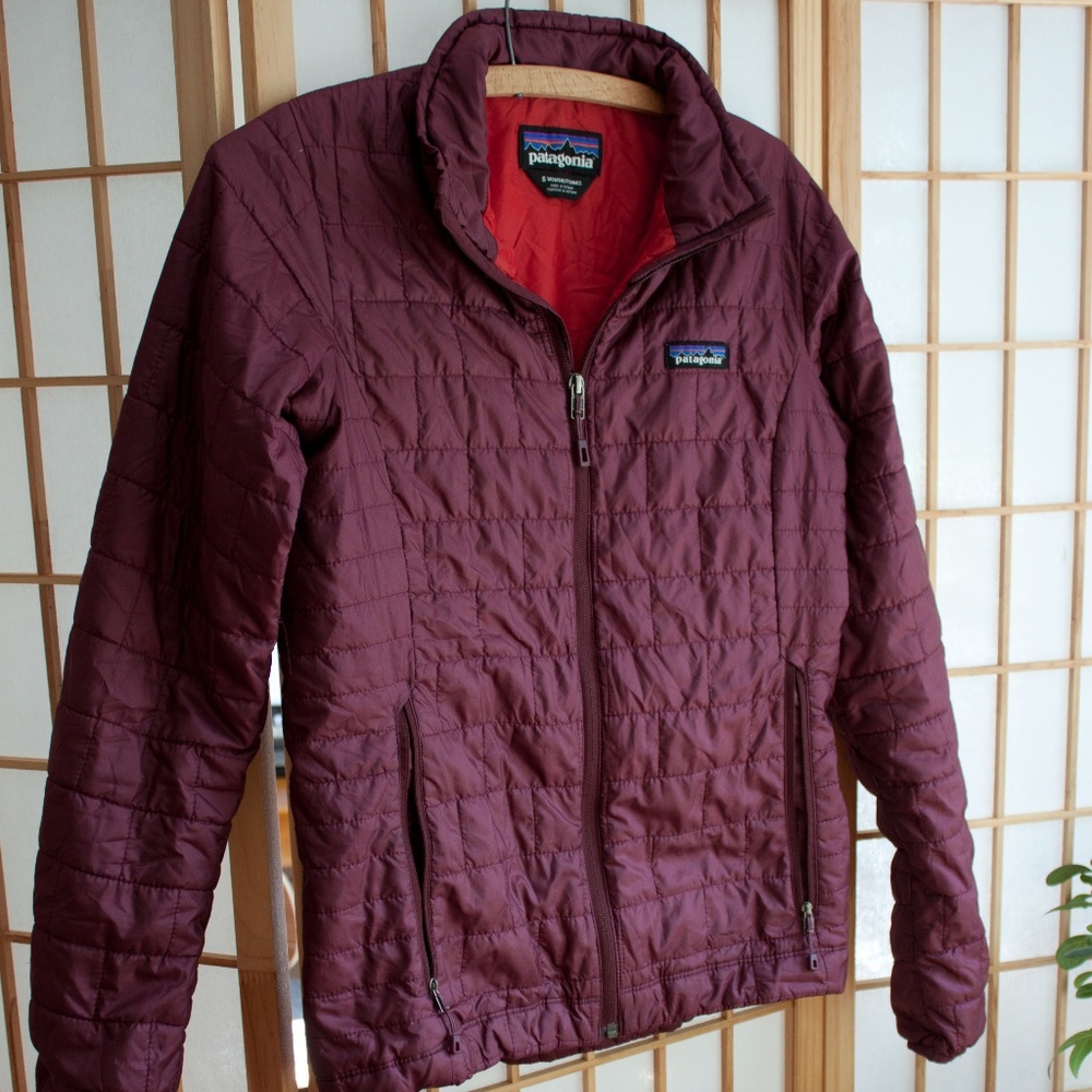Patagonia Women's Nano Puff Jacket, Burgundy S